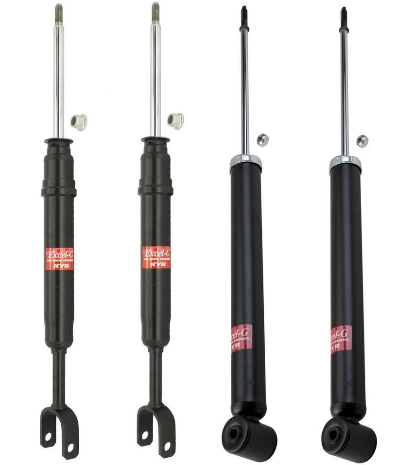 VW Suspension Strut and Shock Absorber Assembly Kit - Front and Rear (Excel-G) 4B0513031R - KYB 2876842KIT